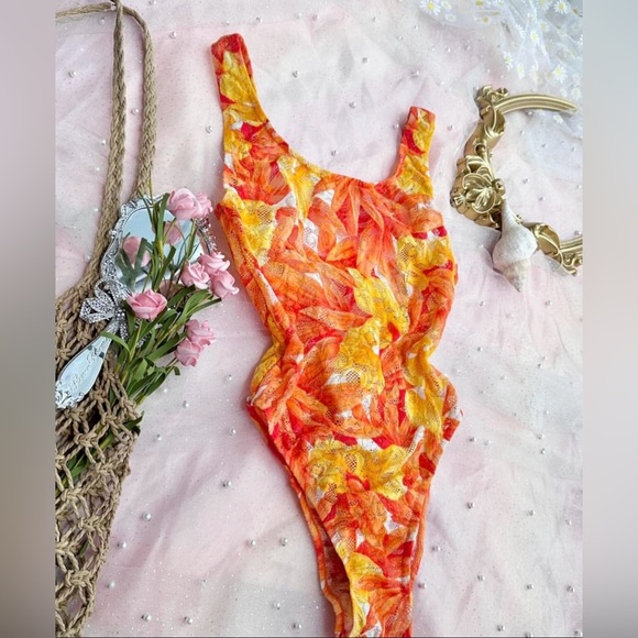 Vibrant Floral One-Piece Swimsuit - Picture 3 of 5